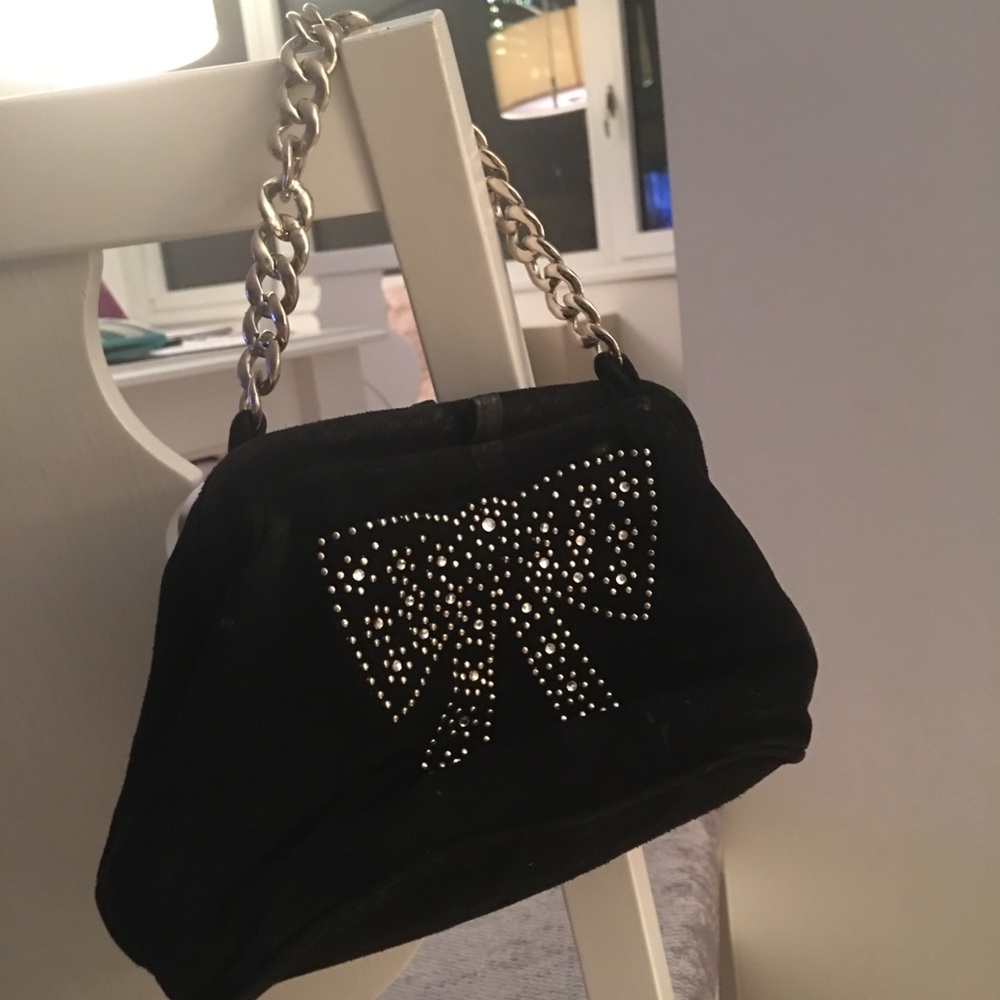💲❣️💓Betsey Johnson black suede bag